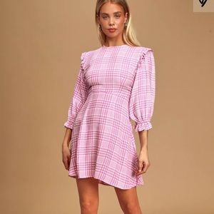 Faithfull the Brand Edwina Puff Sleeve Mini Dress